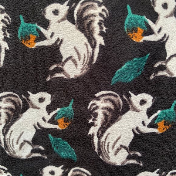Ann Taylor Loft Squirrel Print Blouse - Picture 7 of 8